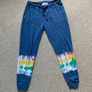 Vintage Havana blue & tie dye joggers - M